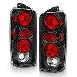 ANZO 211103 Tail Lights for Jeep Cherokee 1997-2001 – Black Housing