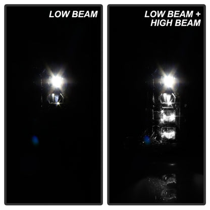 Spyder Ford F-250/F-350/F450 17-18 Full LED Headlights Black PRO-YD-FS17HALAP-SEQ-C SPYDER