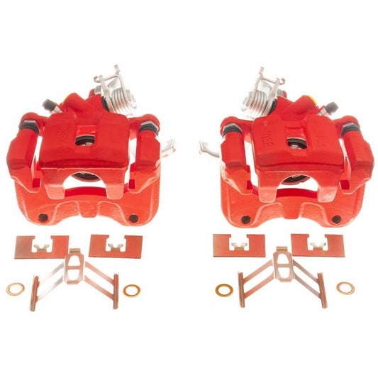 Power Stop 05-07 Honda Accord Rear Red Calipers - Pair PowerStop