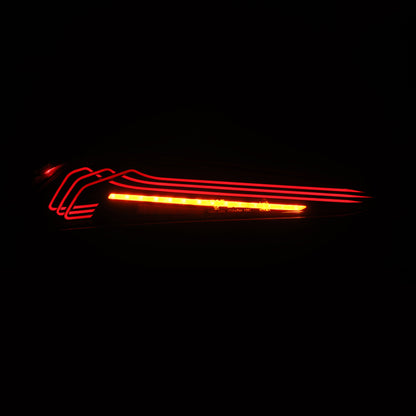 AlphaRex 20-24 Toyota Supra LUXX-Series Laser Style LED Tail Lights Black