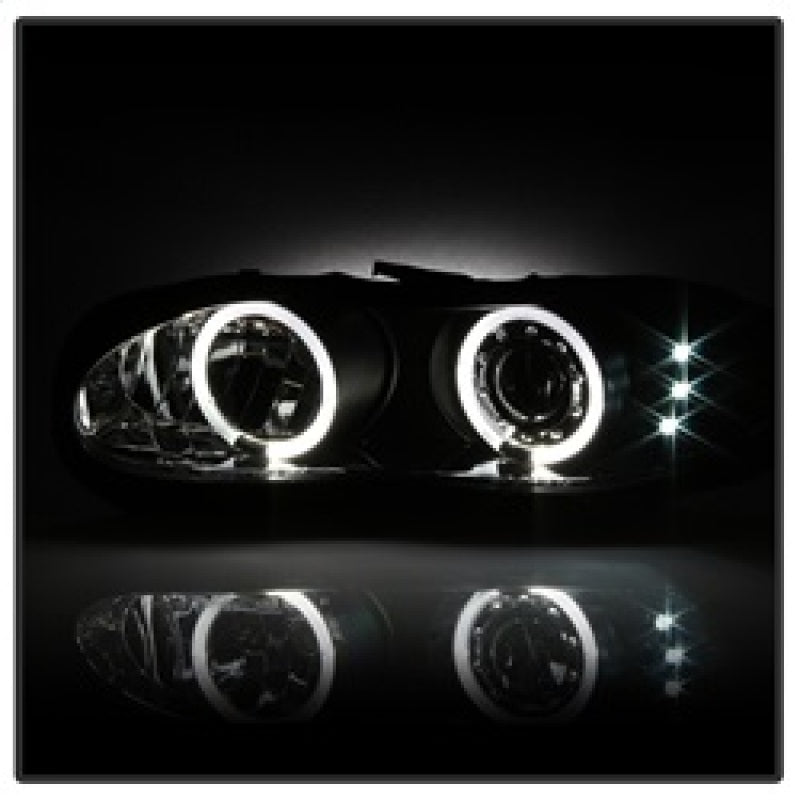 Spyder Chevy Camaro 98-02 Projector Headlights LED Halo LED Blk - Low H1 PRO-YD-CCAM98-HL-BK SPYDER