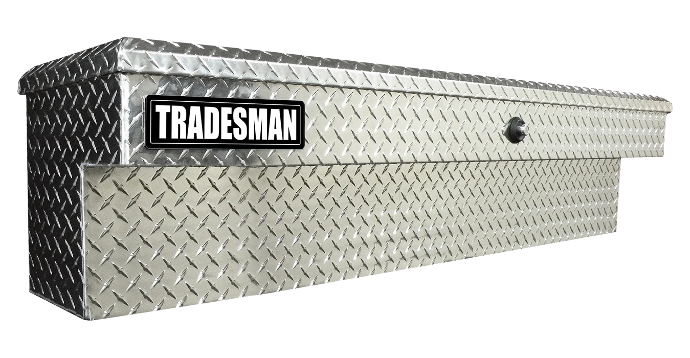 Tradesman Aluminum Side Bin Truck Tool Box w/Push Button (48in.) - Brite