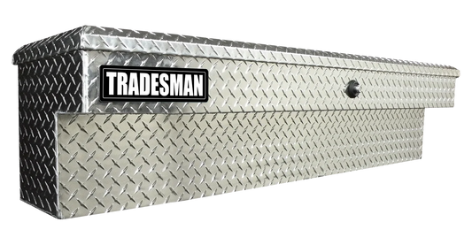Tradesman Aluminum Side Bin Truck Tool Box w/Push Button (48in.) - Brite