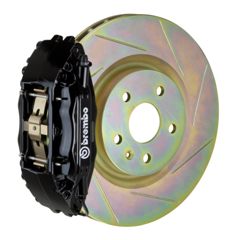 Brembo 02-07 Impreza/WRX/08-14 WRX Front GT BBK 4 Piston Cast 326 x30 1pc Rotor Slotted Type1-Black Brembo