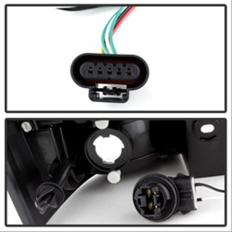 Spyder Chevy Suburban/GMC Yukon/Yukon Denali 07-14 LED Tail Lights Red Clear ALT-YD-CSUB07-LED-RC SPYDER