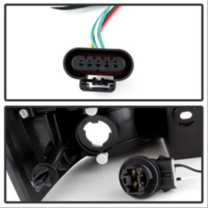 Spyder Chevy Suburban/GMC Yukon/Yukon Denali 07-14 LED Tail Lights Red Clear ALT-YD-CSUB07-LED-RC SPYDER