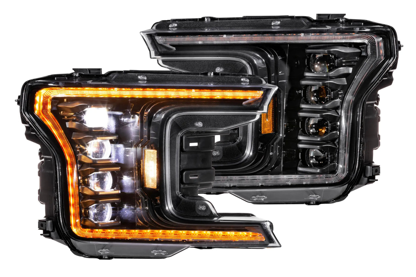 Morimoto XB LED Headlights: Ford F-150 (18-20 / Amber DRL / Set) Morimoto