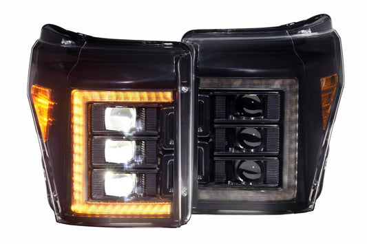 Morimoto XB LED Headlights: Ford Super Duty (11-16 / Amber DRL / Set) Morimoto