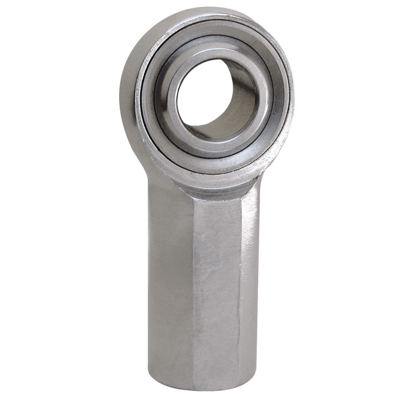 QA1 K Series 3-Pc Rod End - Female/Left Hand - .4375in Bore x 7/16-20 - Carbon Steel w/PTFE