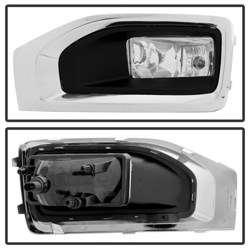 Spyder GMC Yukon/Yukon XL 2015-2017 OEM Fog Lights W/Cover and Switch Clear FL-GYD15-C SPYDER
