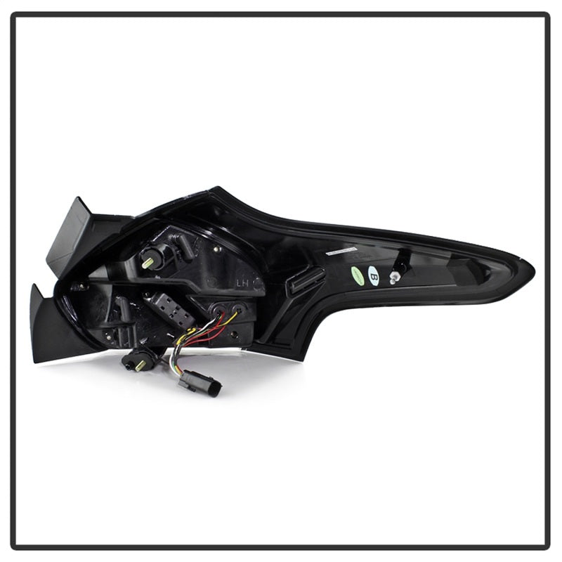 Spyder 15-17 Ford Focus Hatch LED Tail Lights w/Indicator/Reverse - Red Clr (ALT-YD-FF155D-LED-RC) SPYDER