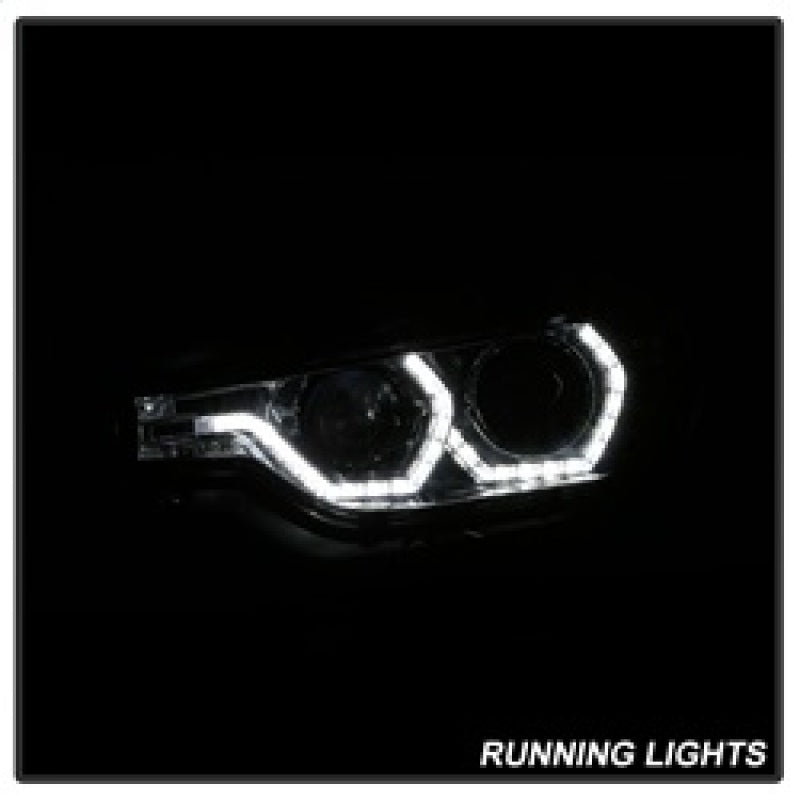 Spyder 12-14 BMW F30 3 Series 4DR Projector Headlights - LED DRL - Chrome (PRO-YD-BMWF3012-DRL-C) SPYDER