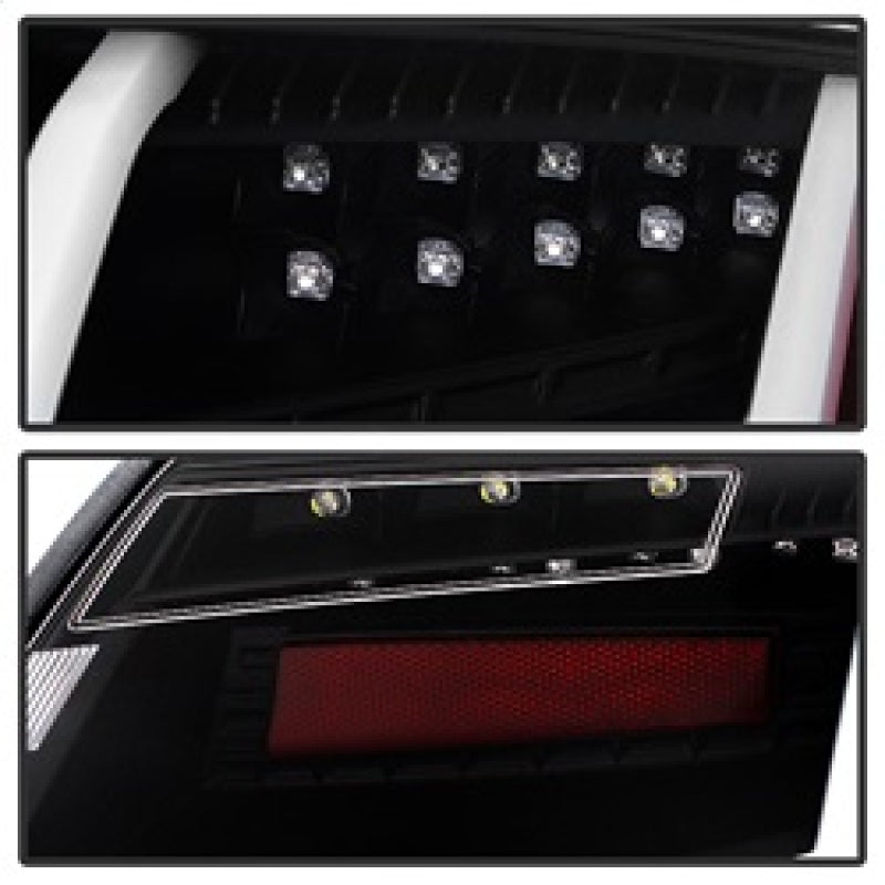 Spyder Audi TT 07-12 LED Tail Lights Black ALT-YD-ATT07-LED-BK SPYDER