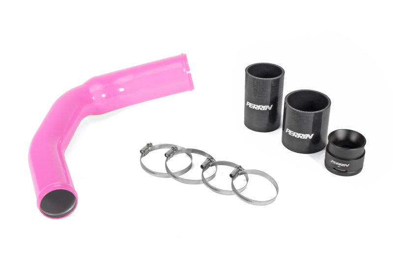 Perrin 2022+ Subaru WRX Charge Pipe - Hyper Pink Perrin Performance