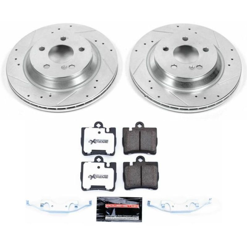 Power Stop 00-02 Mercedes-Benz S430 Rear Z26 Street Warrior Brake Kit PowerStop