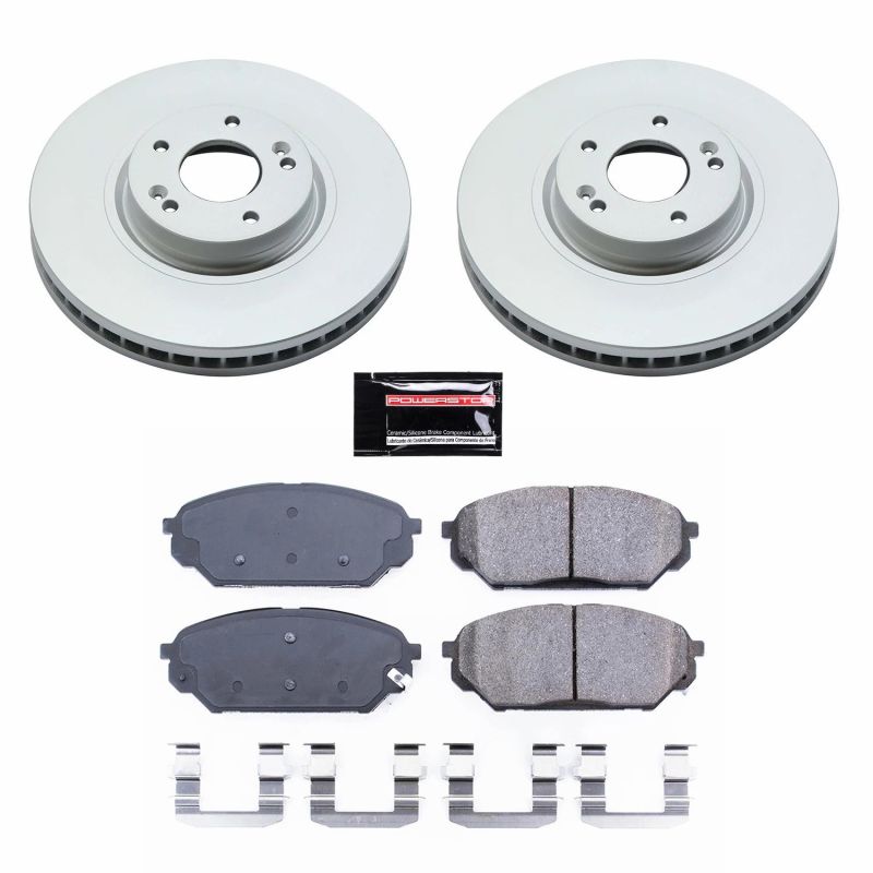 Power Stop 07-12 Hyundai Veracruz Front Z17 Evolution Geomet Coated Brake Kit PowerStop