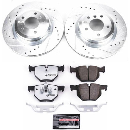 Power Stop 11-13 BMW 335i Rear Z26 Street Warrior Brake Kit PowerStop