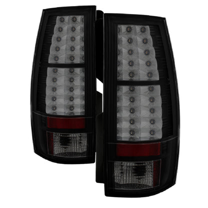 Spyder Chevy Suburban/GMC Yukon/Yukon Denali 07-14 LED Tail Lights Blk Smke ALT-YD-CSUB07-LED-BSM SPYDER