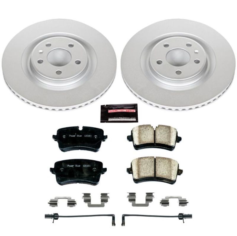 Power Stop 2012 Audi A7 Quattro Rear Z23 Evolution Sport Coated Brake Kit PowerStop