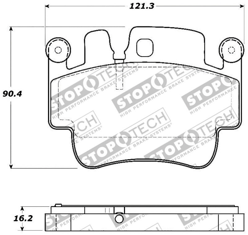 StopTech Premium Ceramic Front Brake Pads - 308.09170 Stoptech