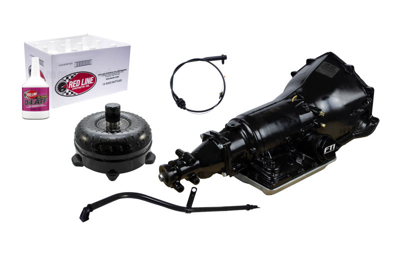 FTI 700R4 Transmission Kit - Level 3 - 600HP - Chevy Bell - Edelbrock Adapter SRLT0082 Converter