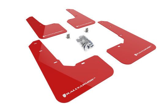 Rally Armor 2022 Subaru Outback Wilderness Red Mud Flap White Logo Rally Armor