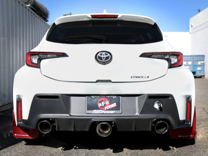 aFe 23-24 Toyota GR Corolla L3 1.6L (t) Gemini XV 3in to 2-1/2in Cat Back Exhaust w/ Polished Tips aFe