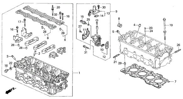 Genuine OEM Honda Valve Cover Stud Bolt (90014-PR3-000) X1