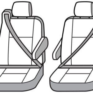 Covercraft 19-24 Chevrolet Silverado Waterproof Polyester SeatSaverSecond Row Seat Covers - Grey