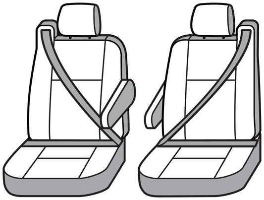 Covercraft 02 Cadillac Escalade/ Polycotton SeatSaver Custom Front Row Seat Covers - Charcoal