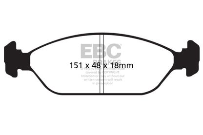EBC GreenStuff Front Brake Pads - DP21726 EBC