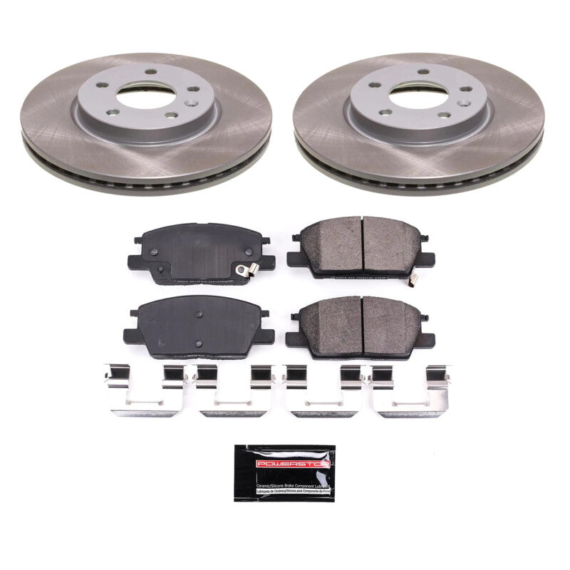 Power Stop 18-21 GMC Terrain Front Semi-Coated Rotor Kit PowerStop