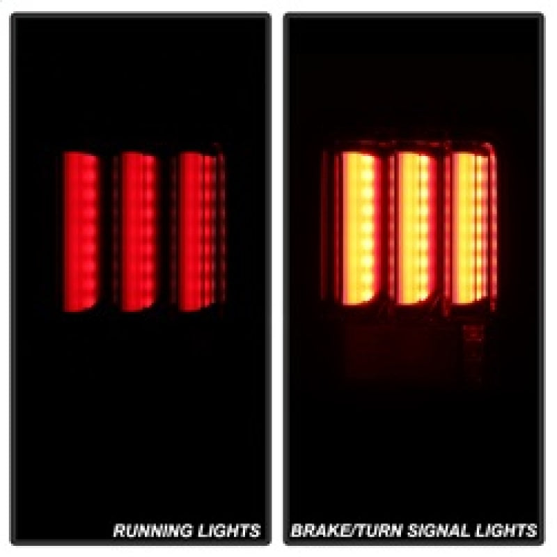 Spyder 07-16 Jeep Wrangler Version 2 Light Bar LED Tail Lights - Black (ALT-YD-JWA07V2-LBLED-BK) SPYDER