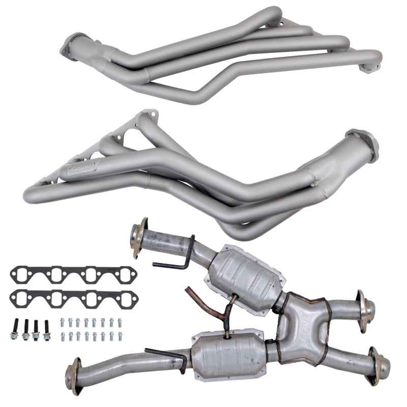 BBK 79-93 Ford Mustang 5.0L 1-5/8 Long Tube Headers w/High Flow Catted X-Pipe (Ti Ceramic) BBK