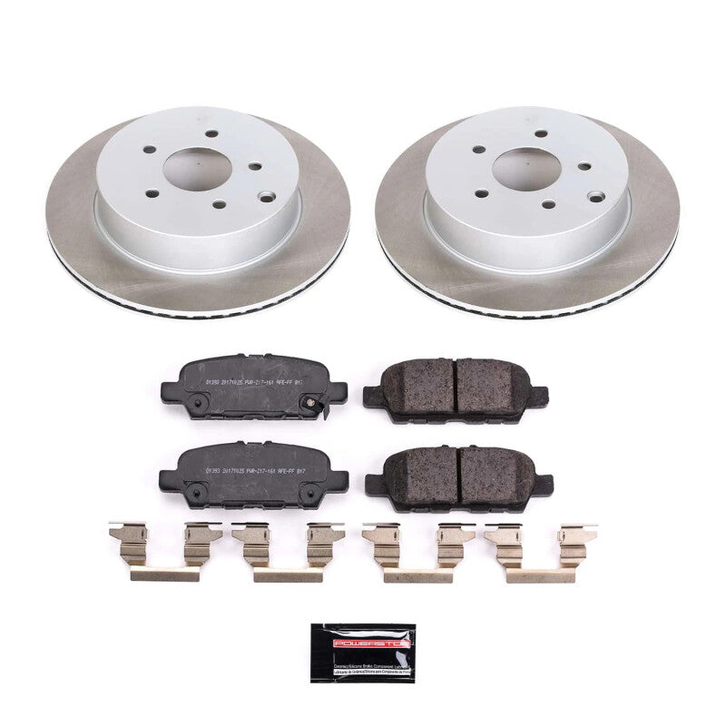 Power Stop 14-17 Infiniti QX70 Rear Semi-Coated Rotor Kit PowerStop