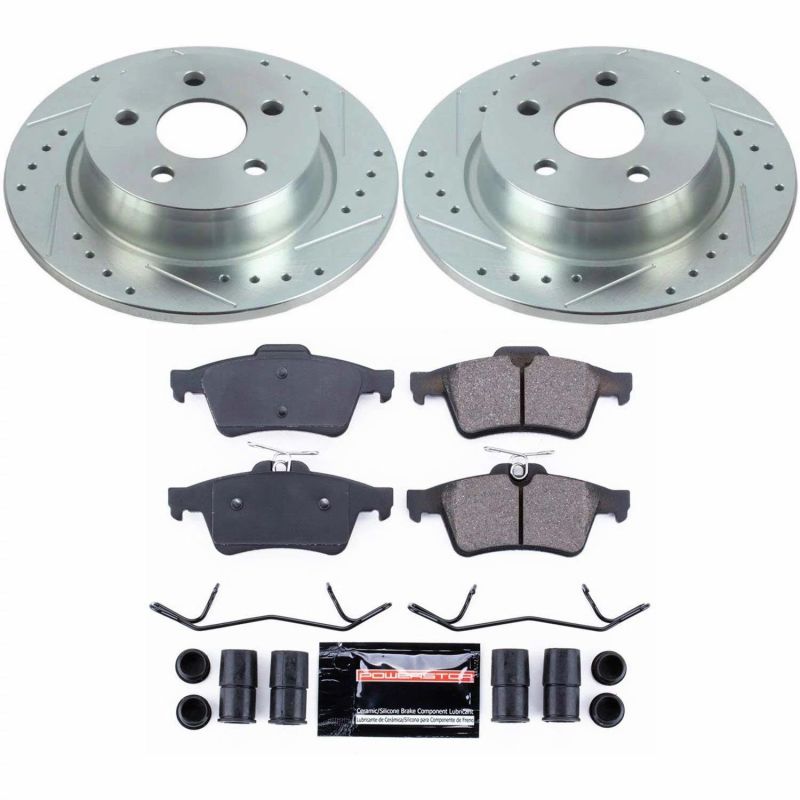 Power Stop 18-19 Ford Transit Connect Rear Z23 Evolution Sport Brake Kit PowerStop