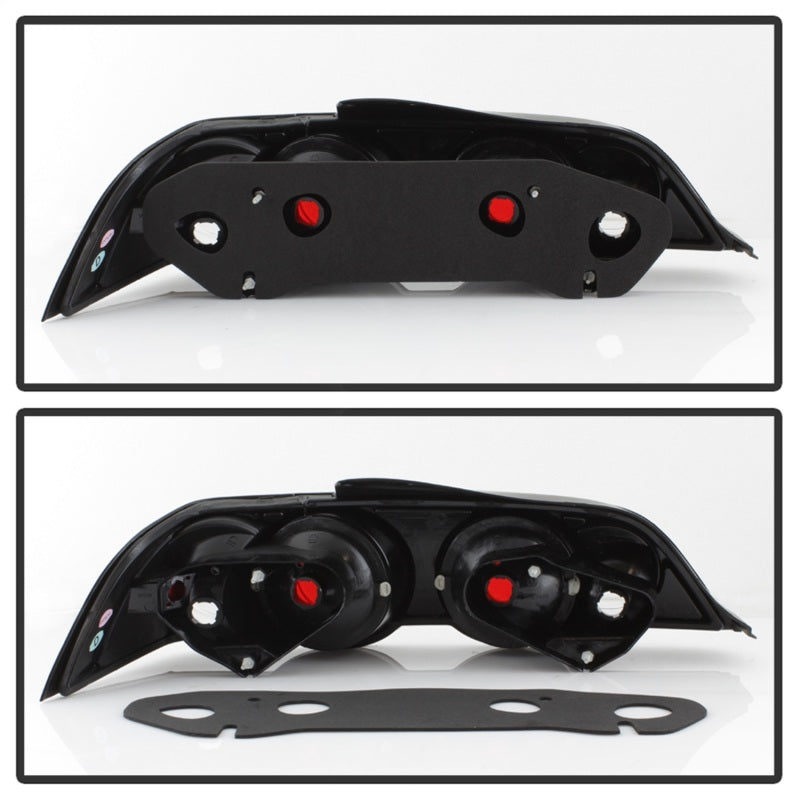 Spyder Acura RSX 02-04 Euro Style Tail Lights Black ALT-YD-ARSX02-BK SPYDER