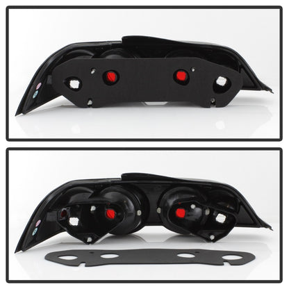 Spyder Acura RSX 02-04 Euro Style Tail Lights Black ALT-YD-ARSX02-BK SPYDER