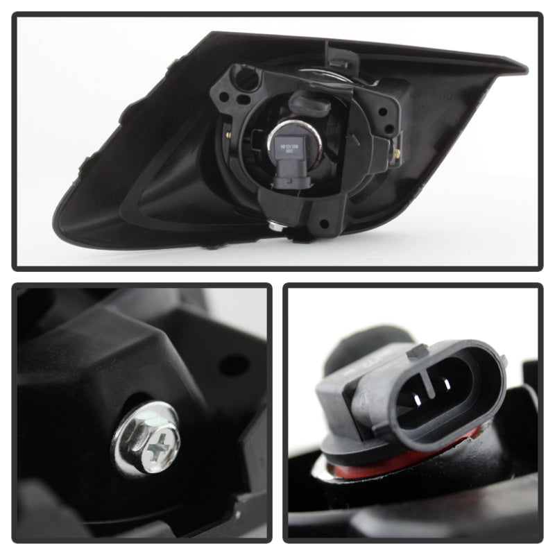 Spyder Mazda 3 2014+ OEM Fog Light w/Switch- Clear FL-MM32014-C SPYDER