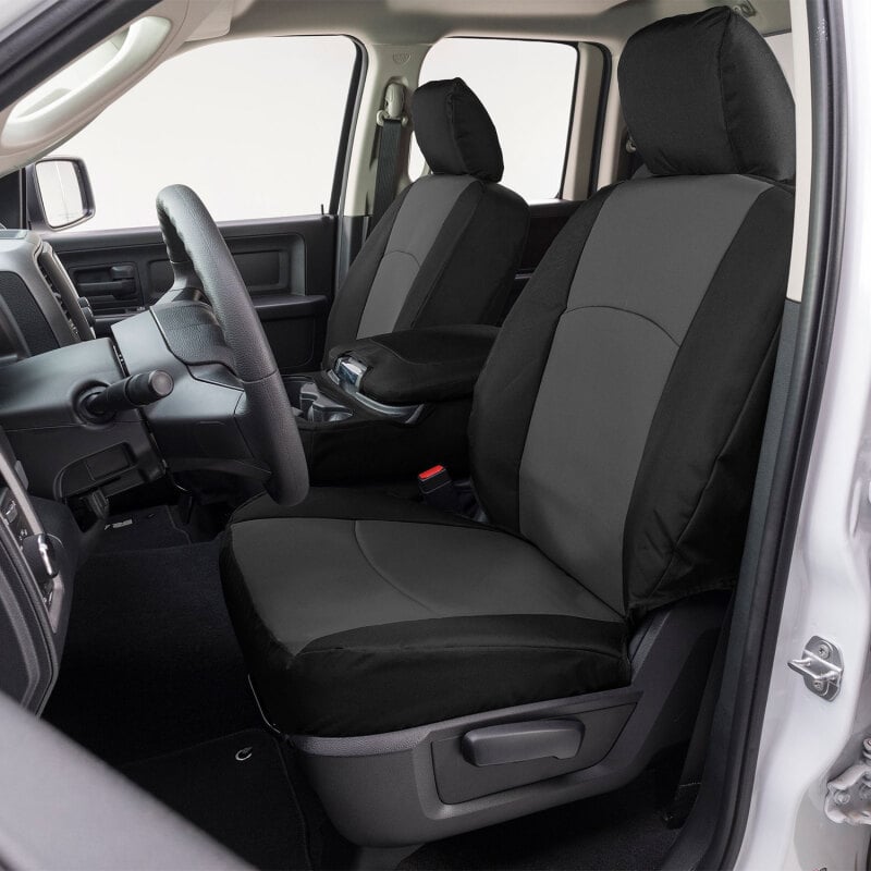 Covercraft 21-24 Ford F150 Endura PrecisionFit Custom Front Row Seat Covers - Black/Charcoal