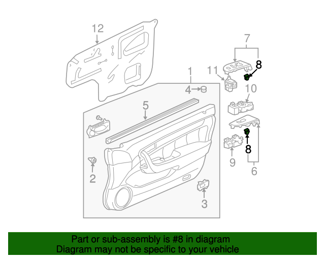 OEM Honda Snap In Clip (90666-SDA-A01) X1