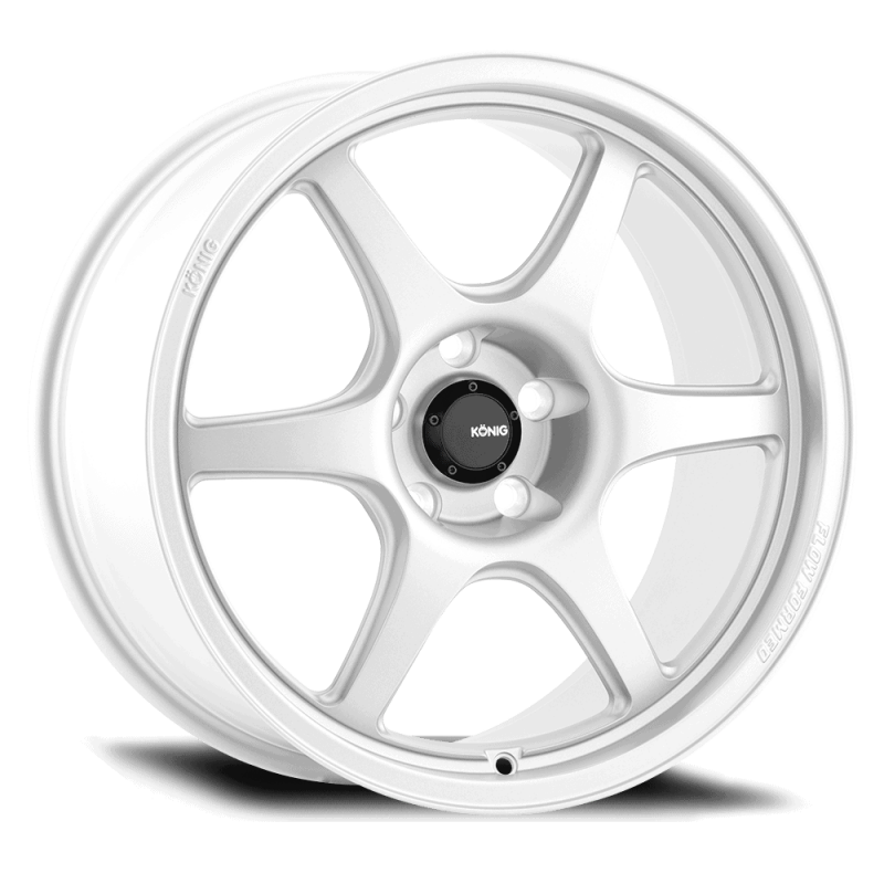 Konig Hexaform 18X8.5 5X108 ET43 Gloss White Flow Formed