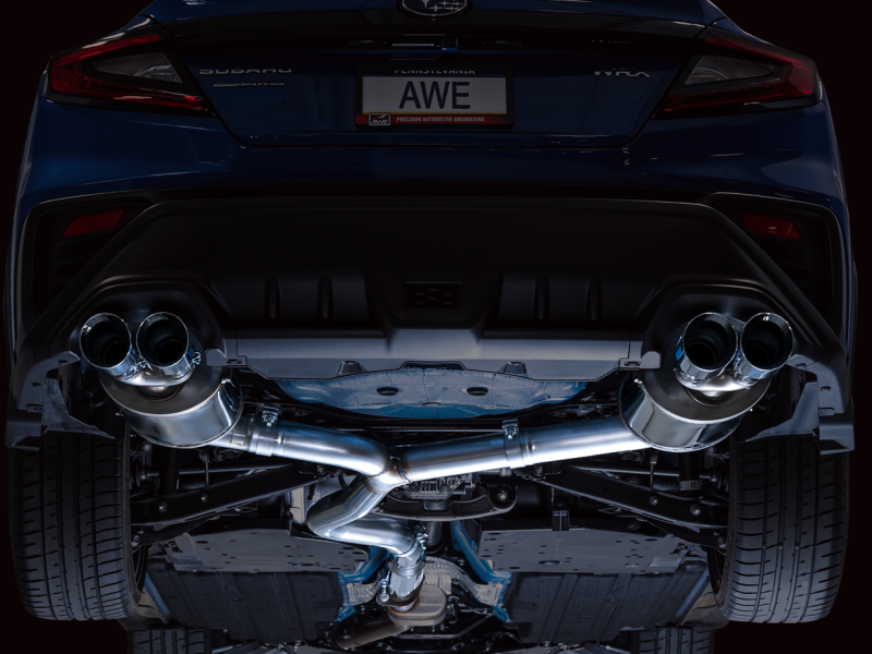 AWE Tuning 2022+ VB Subaru WRX Touring Edition Exhaust - Chrome Silver Tips AWE Tuning