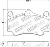 StopTech Premium Ceramic Brake Pads - 308.09160