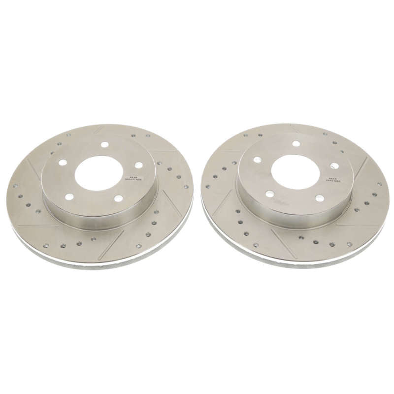 Power Stop 78-81 Pontiac Firebird Rear Evolution Drilled & Slotted Rotors - Pair PowerStop