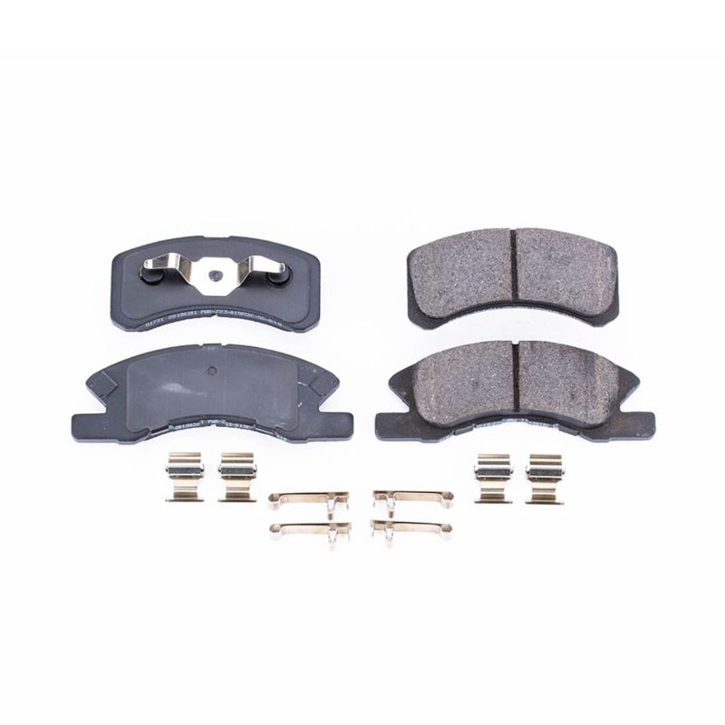 Power Stop 14-15 Mitsubishi Mirage Front Z17 Evolution Ceramic Brake Pads w/Hardware PowerStop