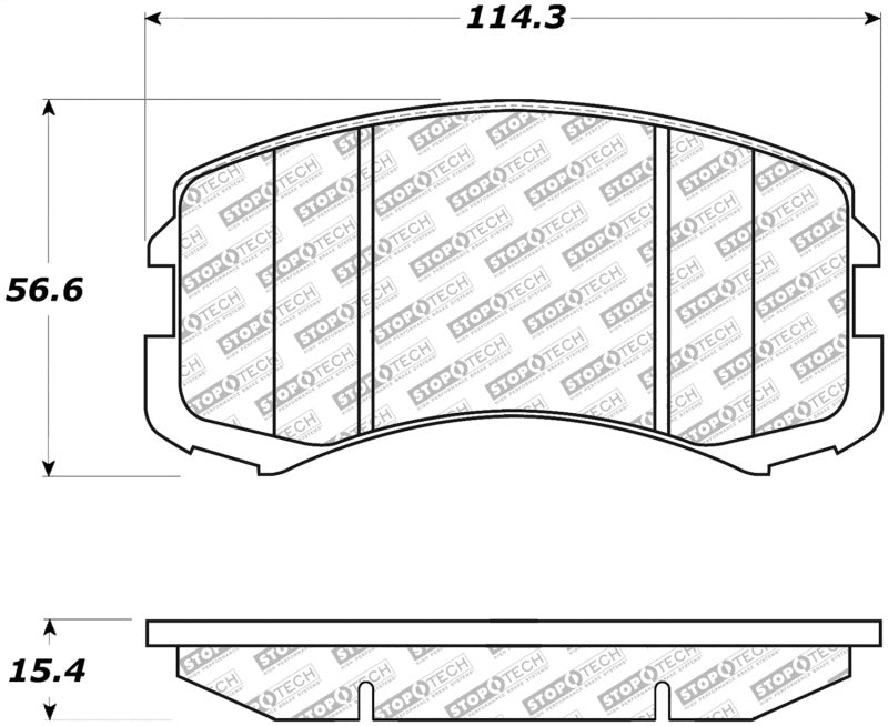 StopTech Street Disc Rear Brake Pads - 305.09040 Stoptech