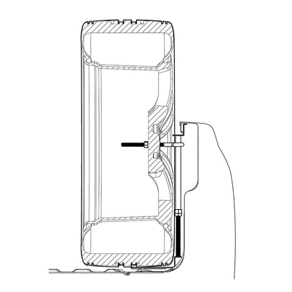 Titan Spare Tire Buddy – Universal Truck Bed Spare Tire Mounting System | Part #9901330