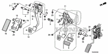 Load image into Gallery viewer, OEM Honda Brake Clutch Pedal Rubber Cover (46545-SA5-000) X2