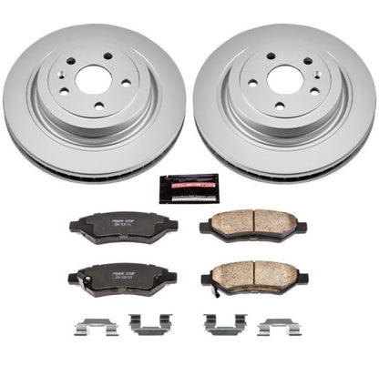 Power Stop 08-14 Cadillac CTS Rear Z17 Evolution Geomet Coated Brake Kit PowerStop